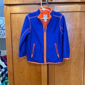 Old Navy Blue and Orange Fleece Jacket